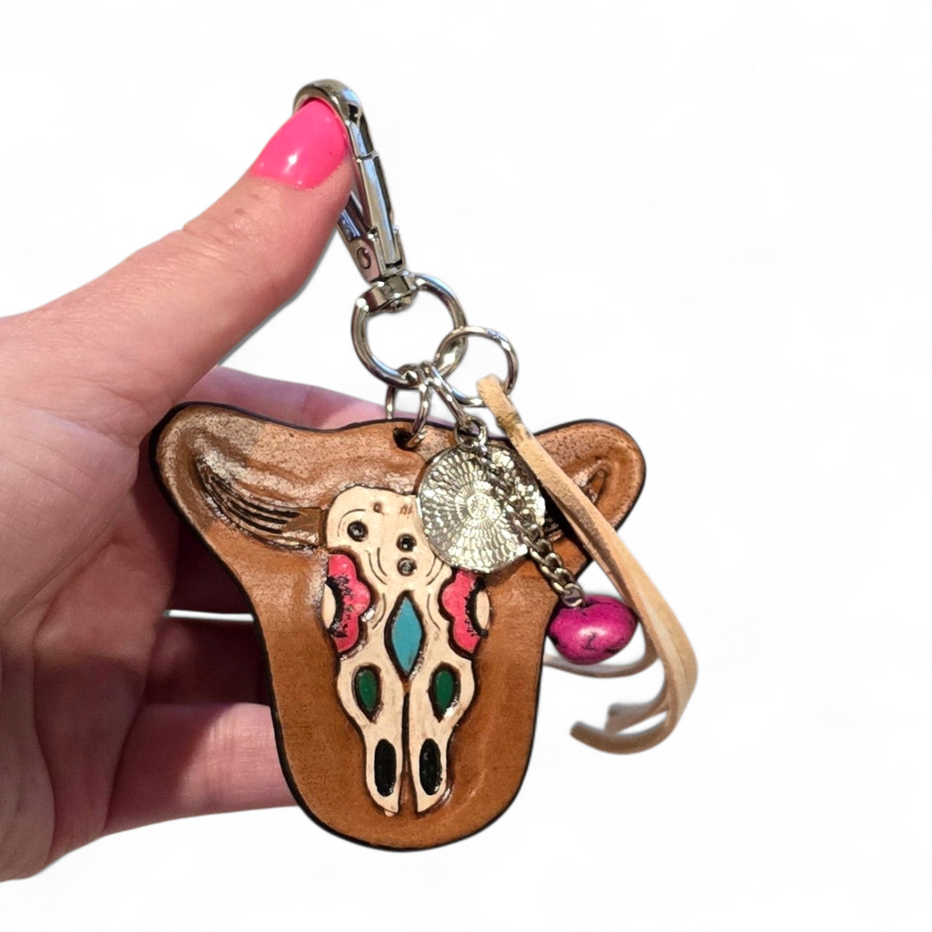 Leather Purse Charm/Key Chains