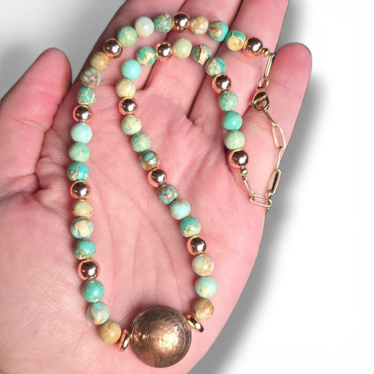 Indian Head Penny Choker Necklace