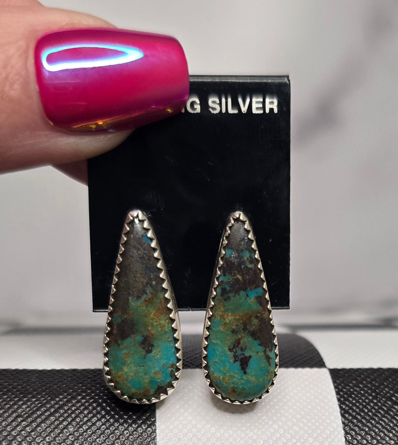 Turquoise and Sterling Earrings