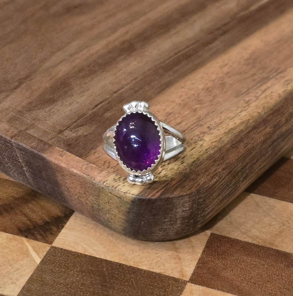 Amethyst & Sterling Ring