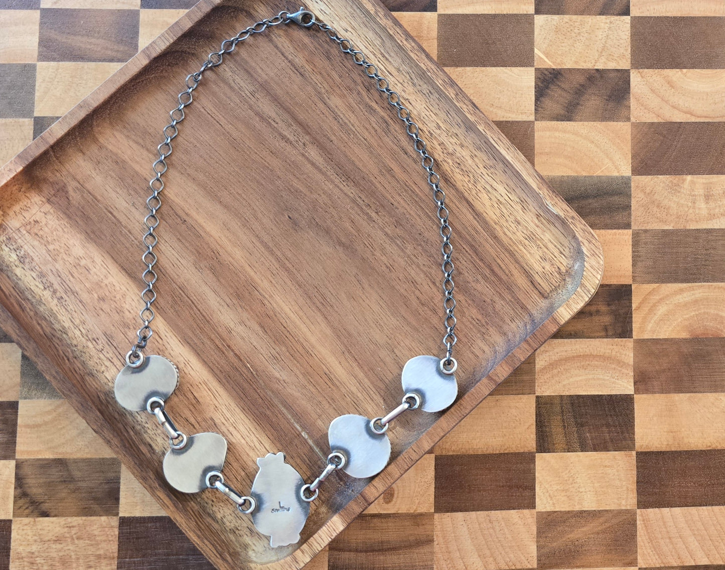 Emerald Valley Turquoise and Sterling Choker