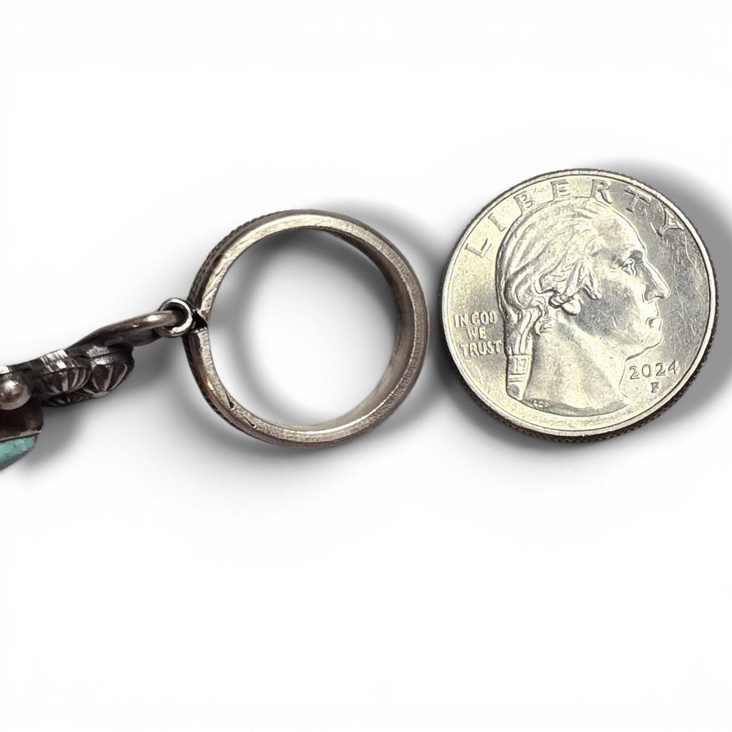 Native Made Kingman Turquoise & Sterling Pendant