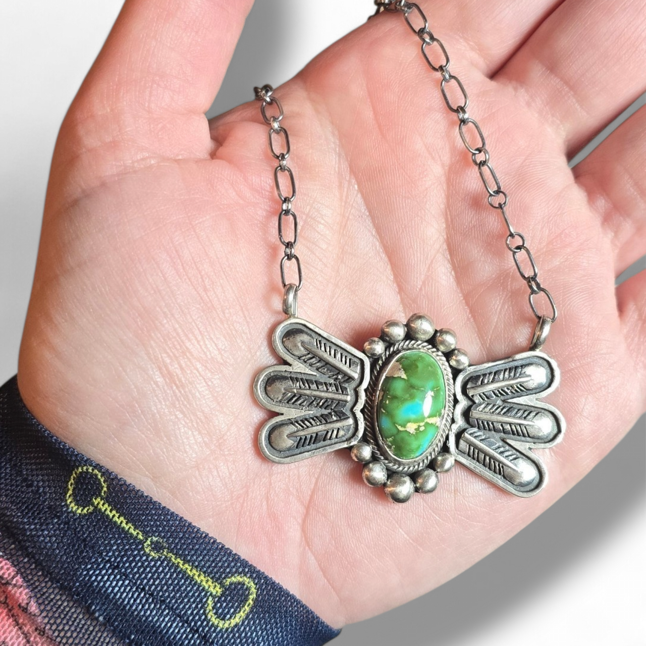 Native Made Sonoran Gold & Sterling Necklace