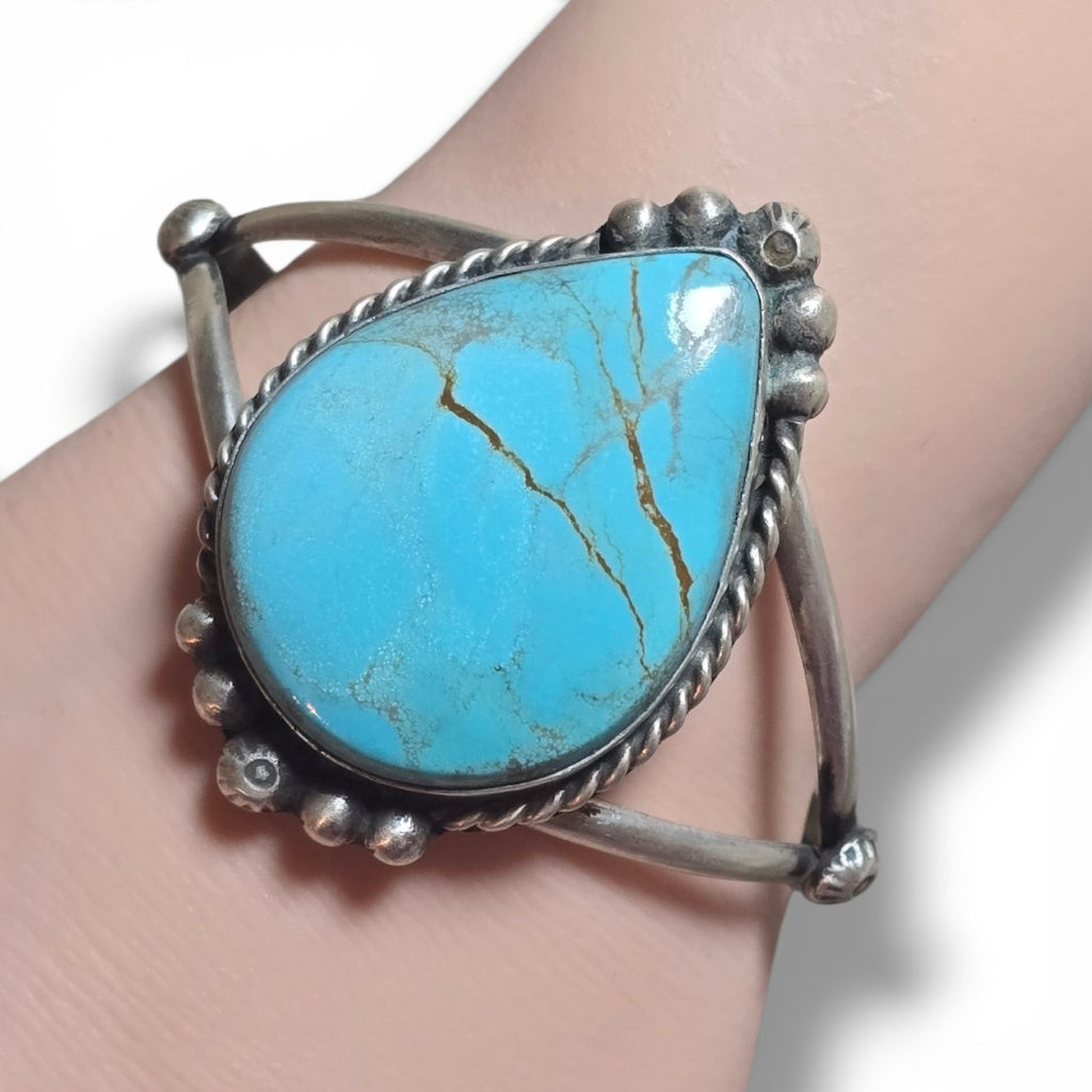 Native Made Kingman Turquoise Cuff