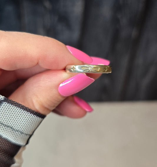 Sterling Stamped Stacker Ring Size 6.75