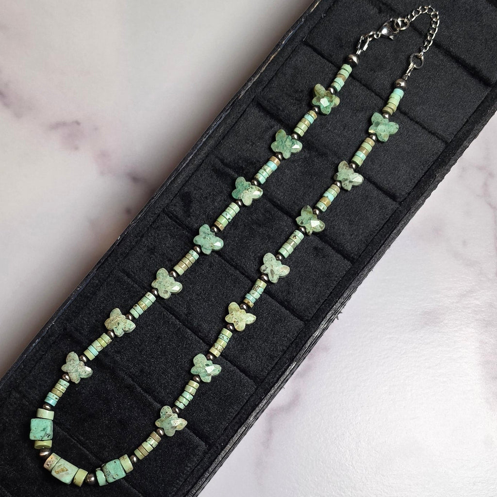 The Ariela Butterfly Necklace With Sterling Pearls