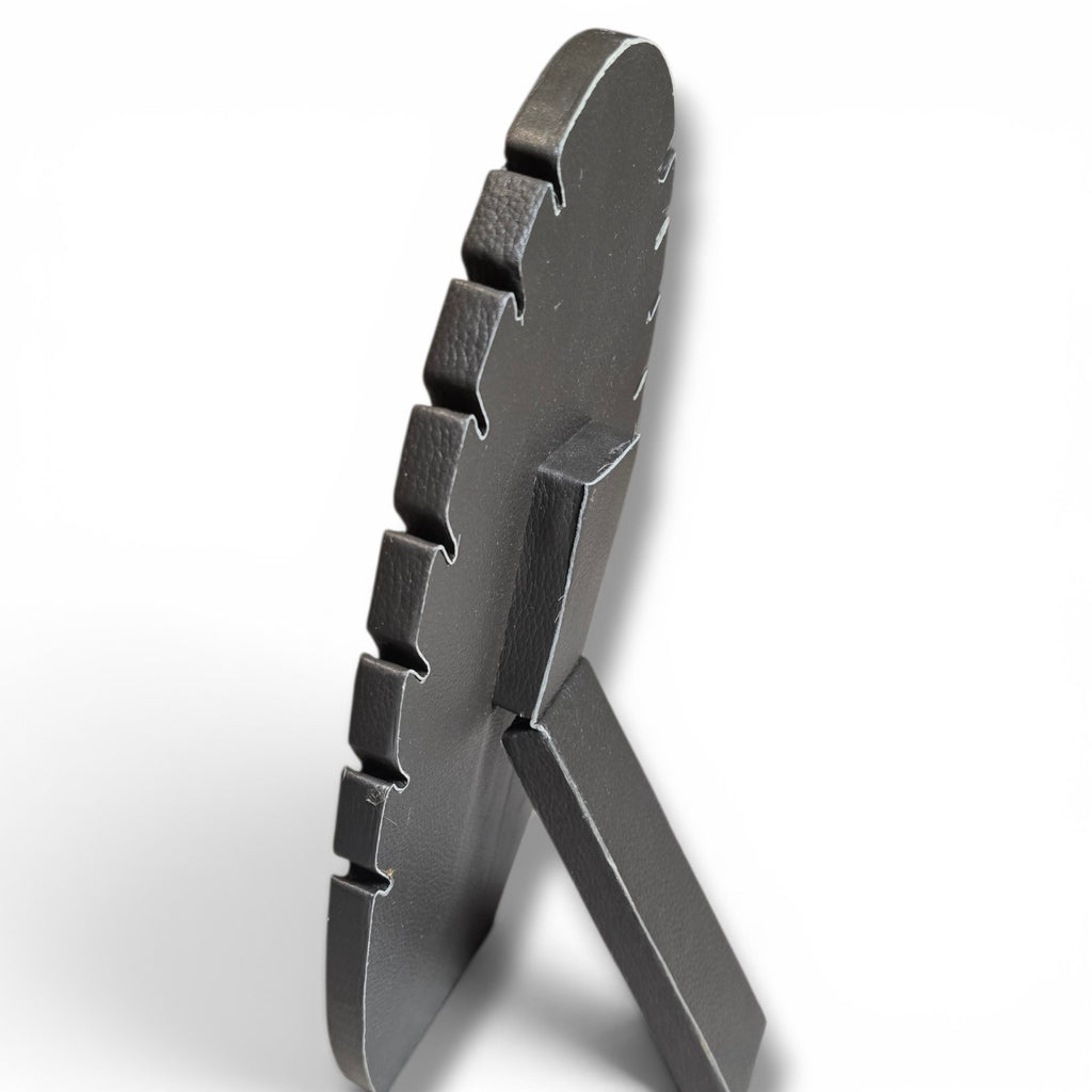 Brown/Black & White With Leather Back Necklace Stand