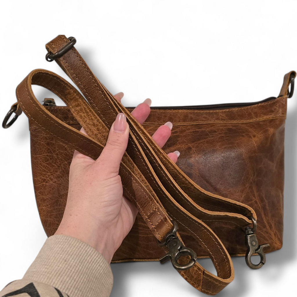 2 Ways to Wear Aged Leather Purse With 3 FREE Wild Rags