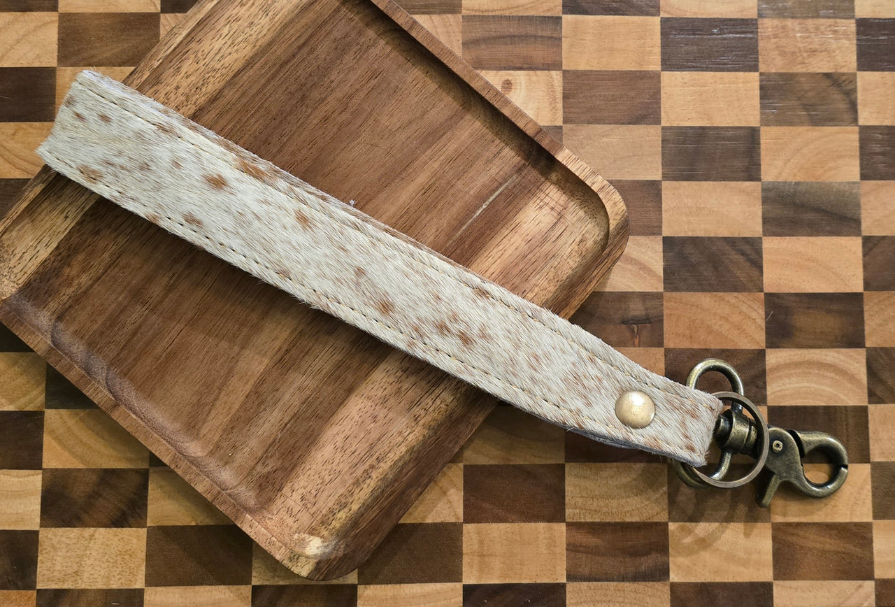 (Clearance) Myra Hair-on Hide Reversible Key Fob