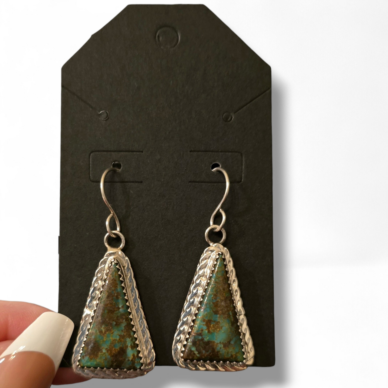 Jennifer Begay Kingman Turquoise & Sterling Earrings
