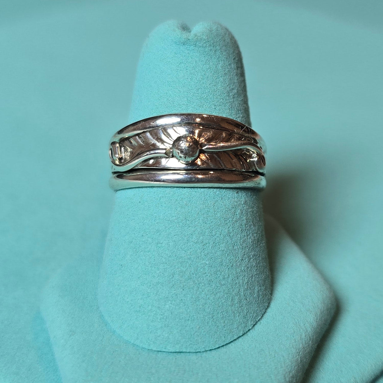 Herbert Tsosie Sterling Ring Size 7.75