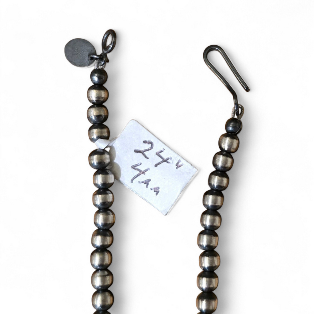 4mm Sterling Pearl Necklace (Various Lengths)