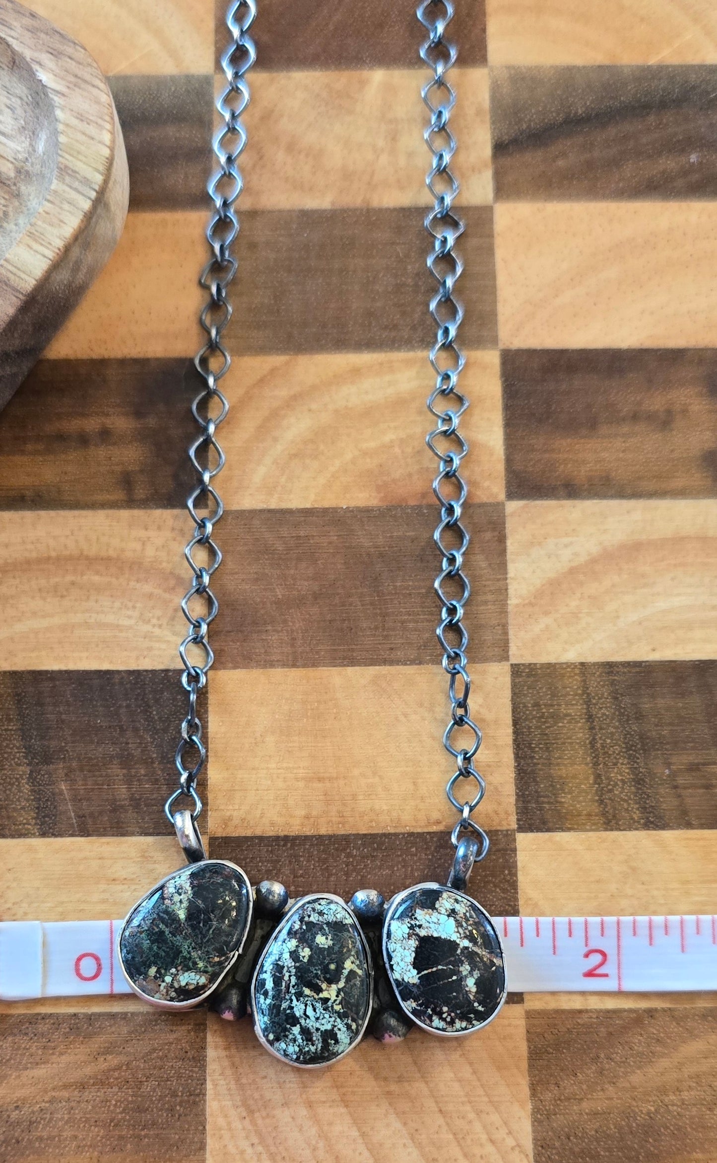 Black Jack and Sterling Necklace