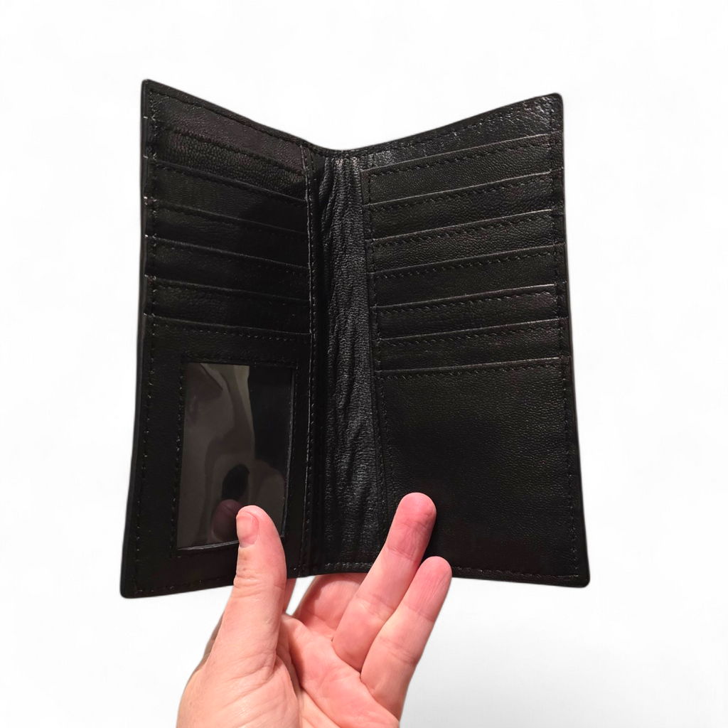Tooled Leather & Hide Wallet (wholesale cost)