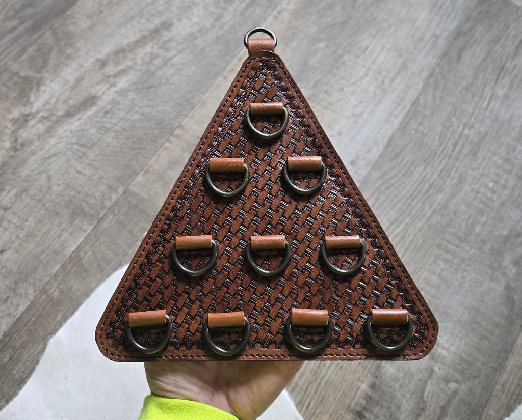 Tooled Leather Scarf/Wild Rag/Twilly Holder