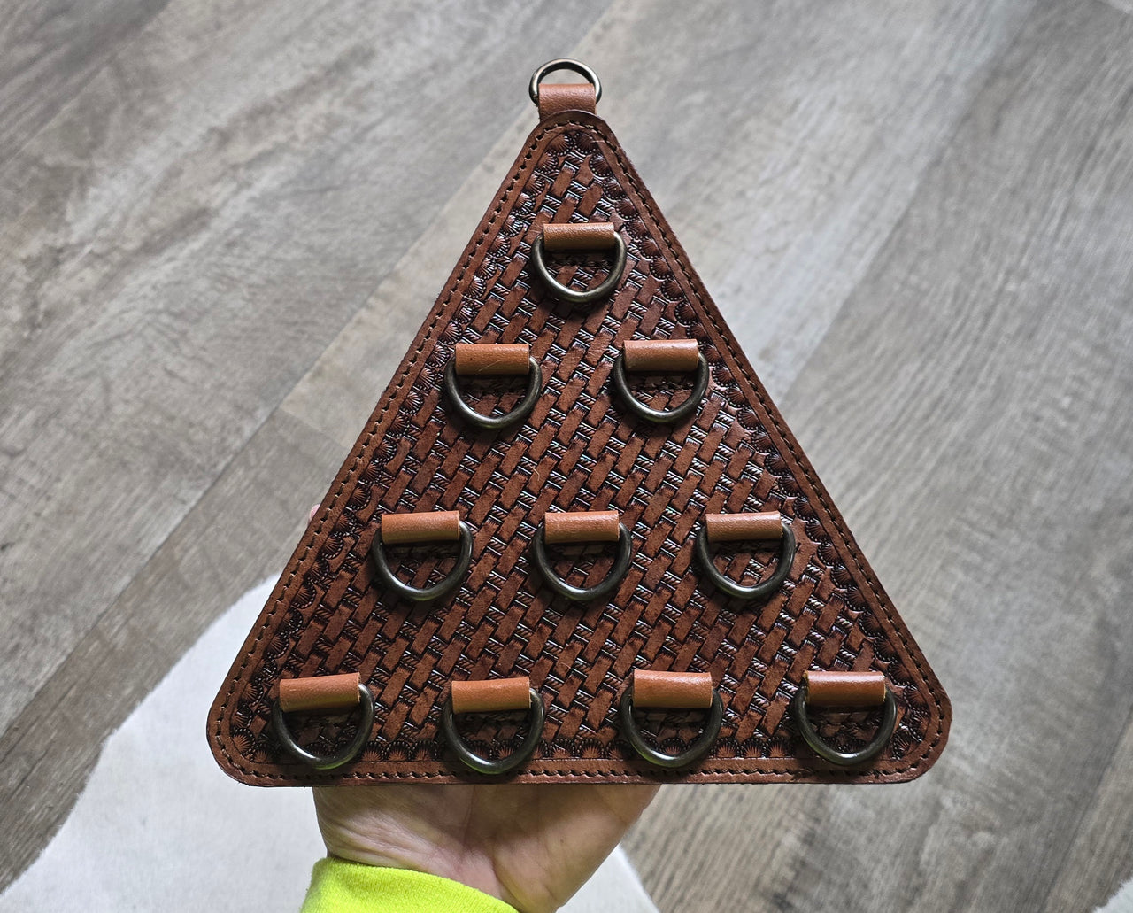 Tooled Leather Scarf/Wild Rag/Twilly Holder