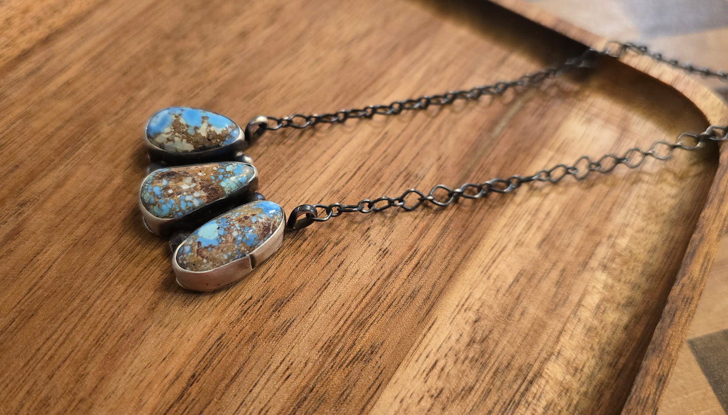 Golden Hills and Sterling Silver Necklace