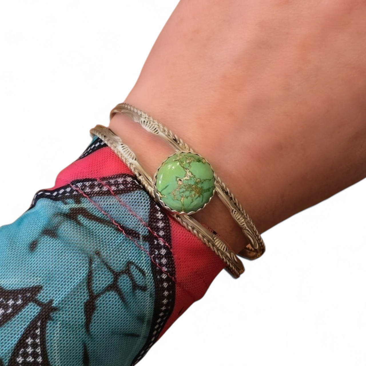 Herbert Tsosie Sierra Bella Turquoise & Sterling Cuff