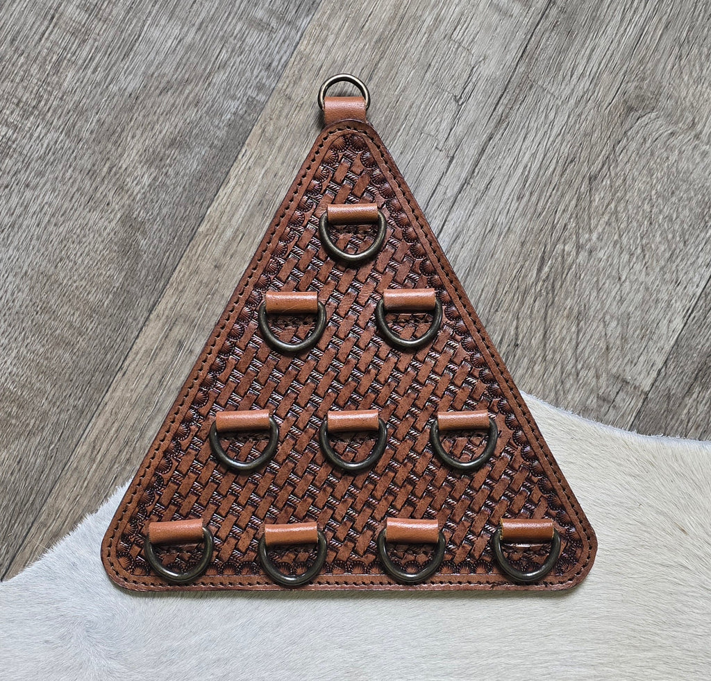 Tooled Leather Scarf/Wild Rag/Twilly Holder