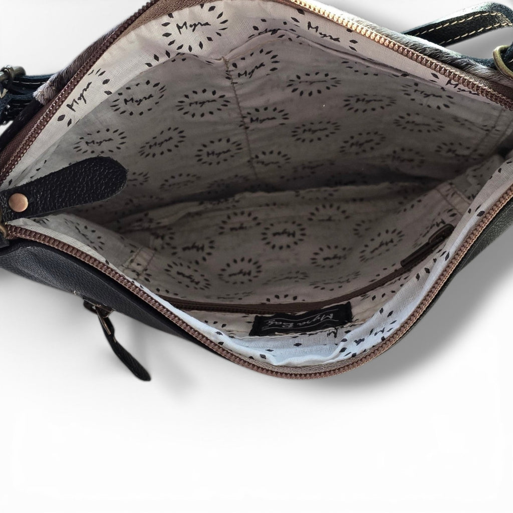 Leather & Hide Patchwork Crossbody Bag