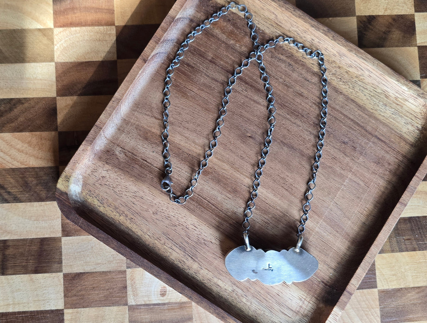 Golden Hills and Sterling Silver Necklace