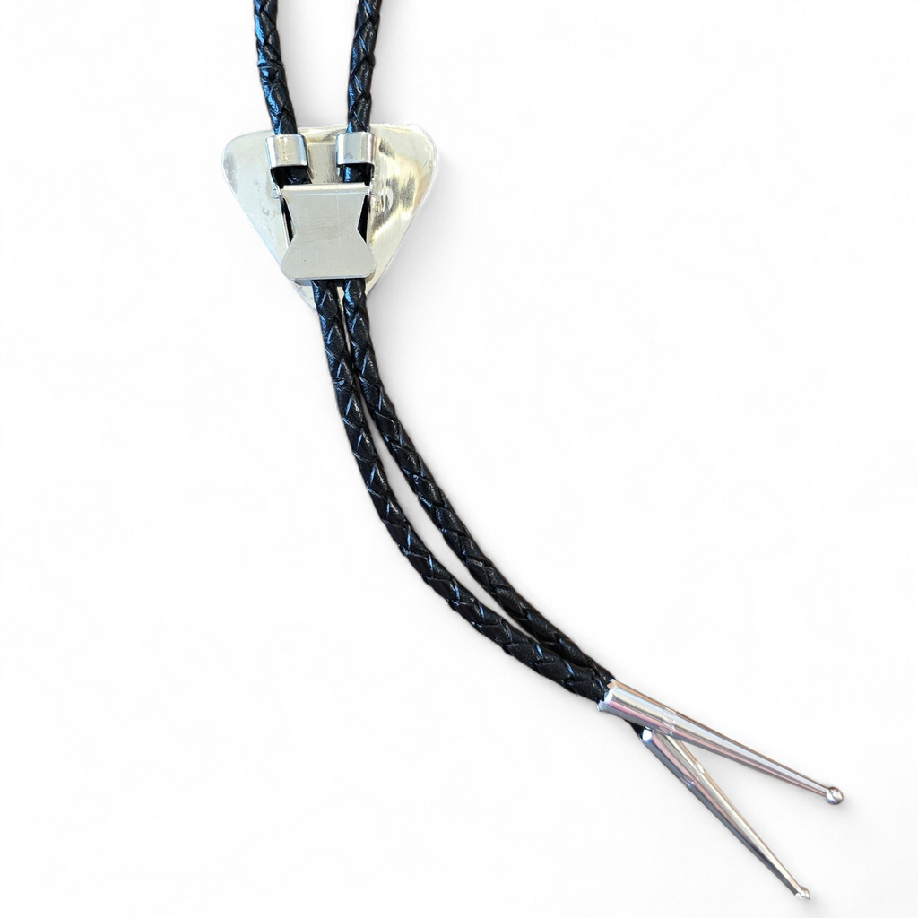 Turquoise, Sterling & Leather Bolo