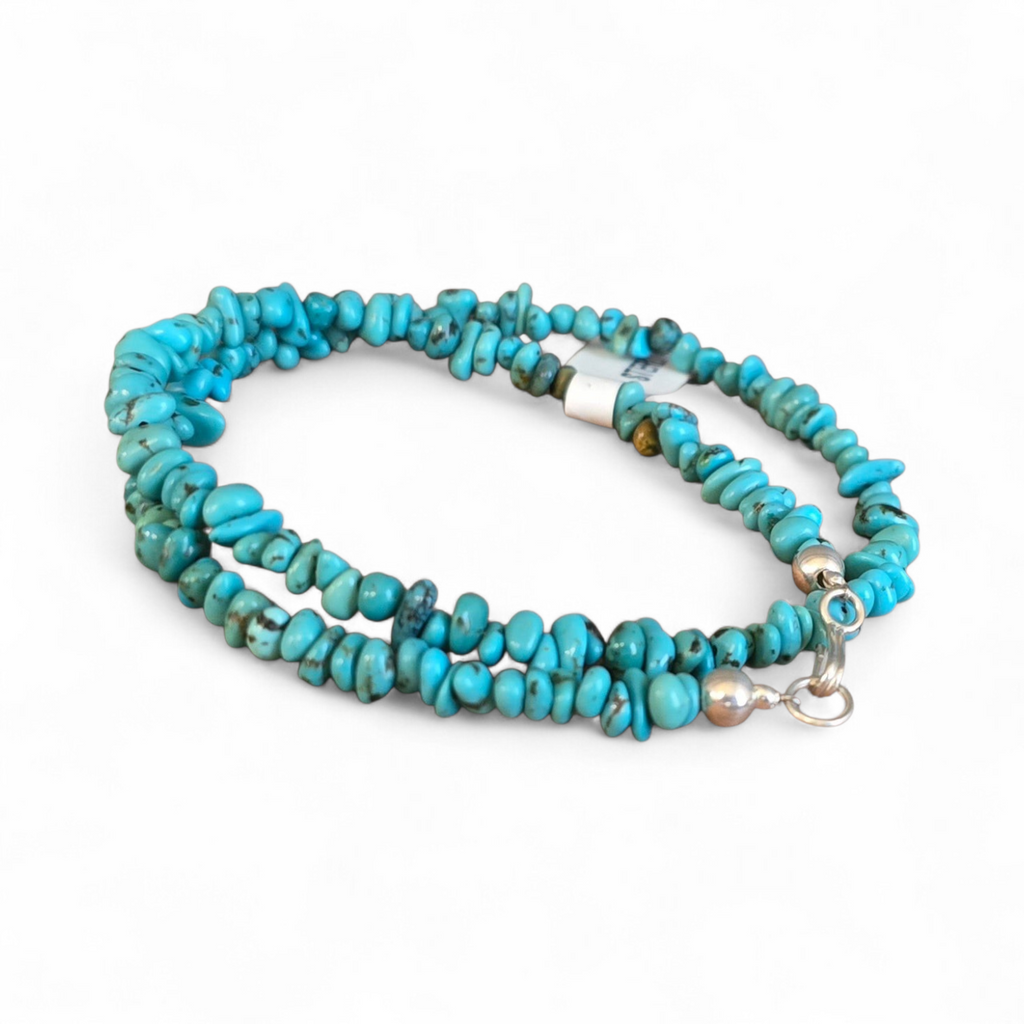 Chip Turquoise & Sterling Necklace