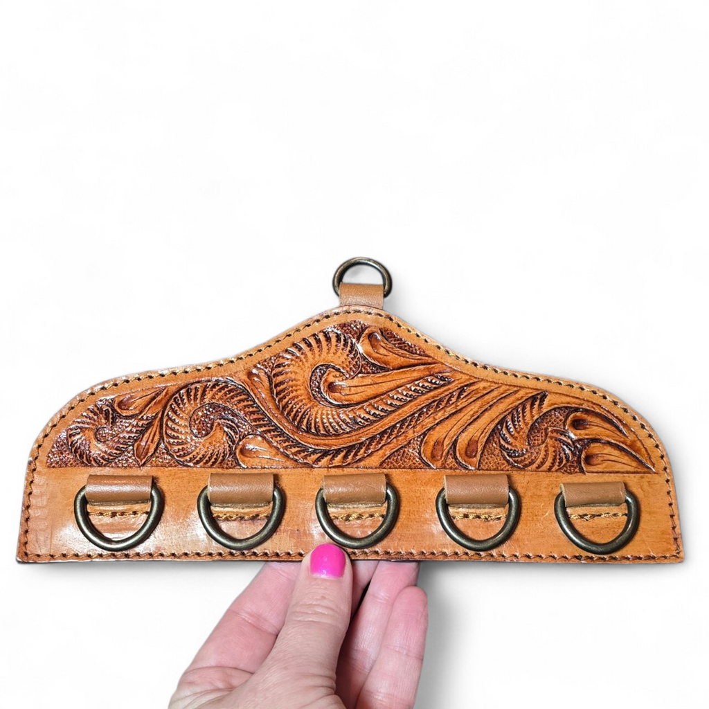 Tooled Leather Scarf/Wild Rag/Twilly Holder