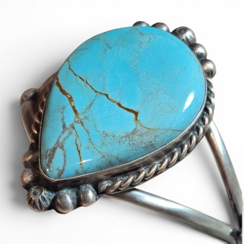 Native Made Kingman Turquoise Cuff