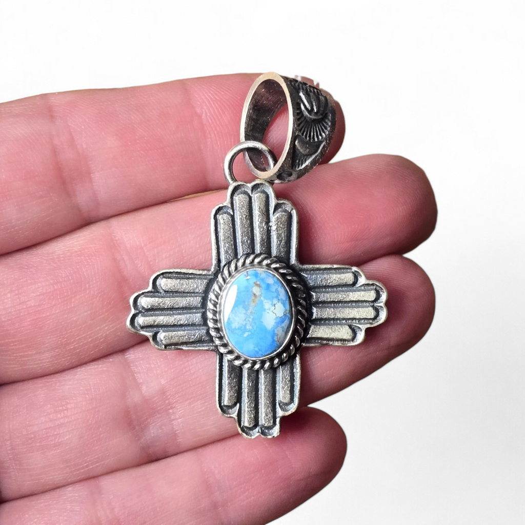 Kevin Billah Golden Hills & Sterling Zia Pendant (wholesale cost)