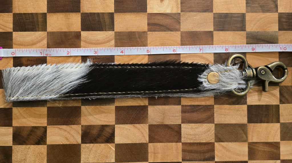 (Clearance) Myra Hair-on Hide Reversible Key Fob