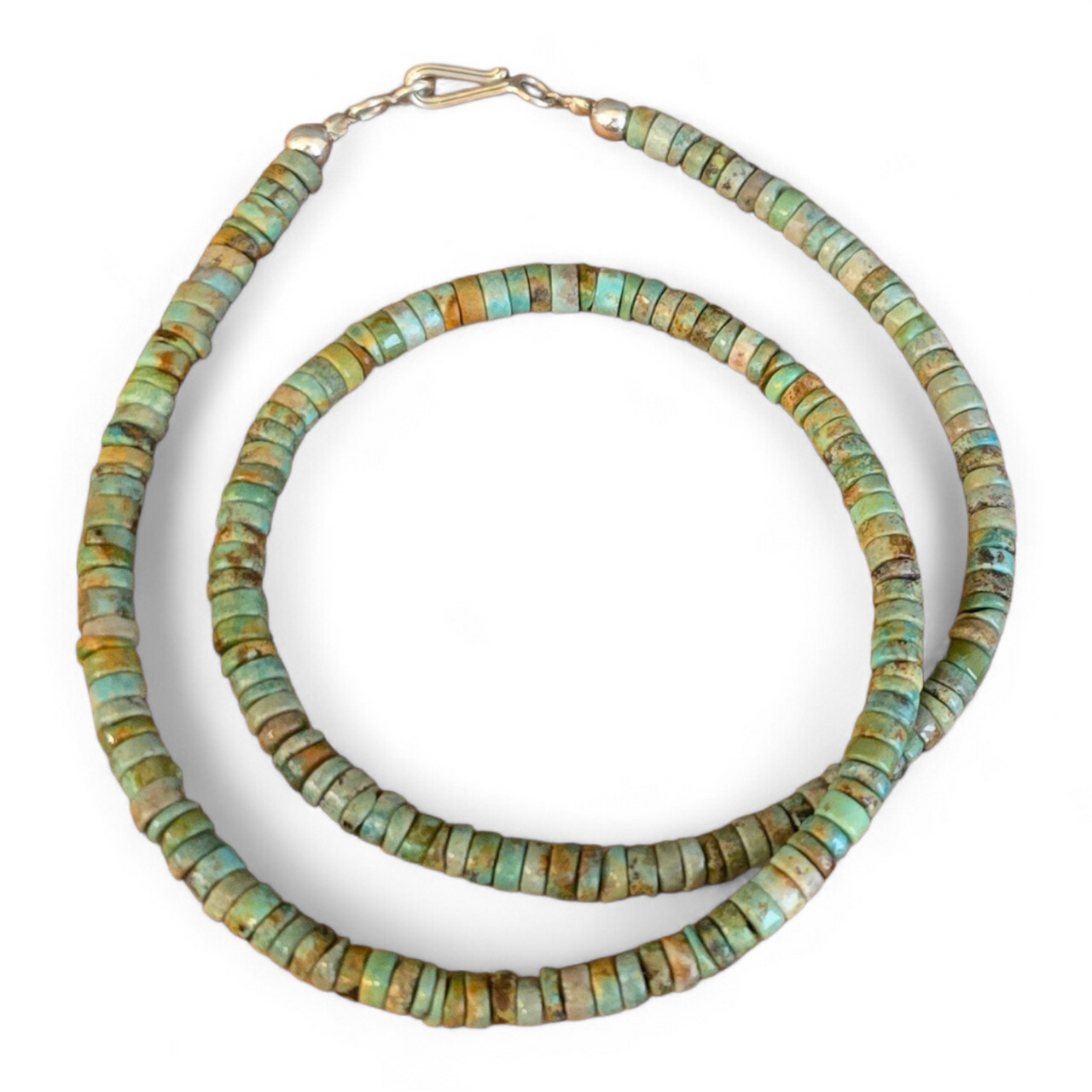 Heishi Turquoise & Sterling Necklace