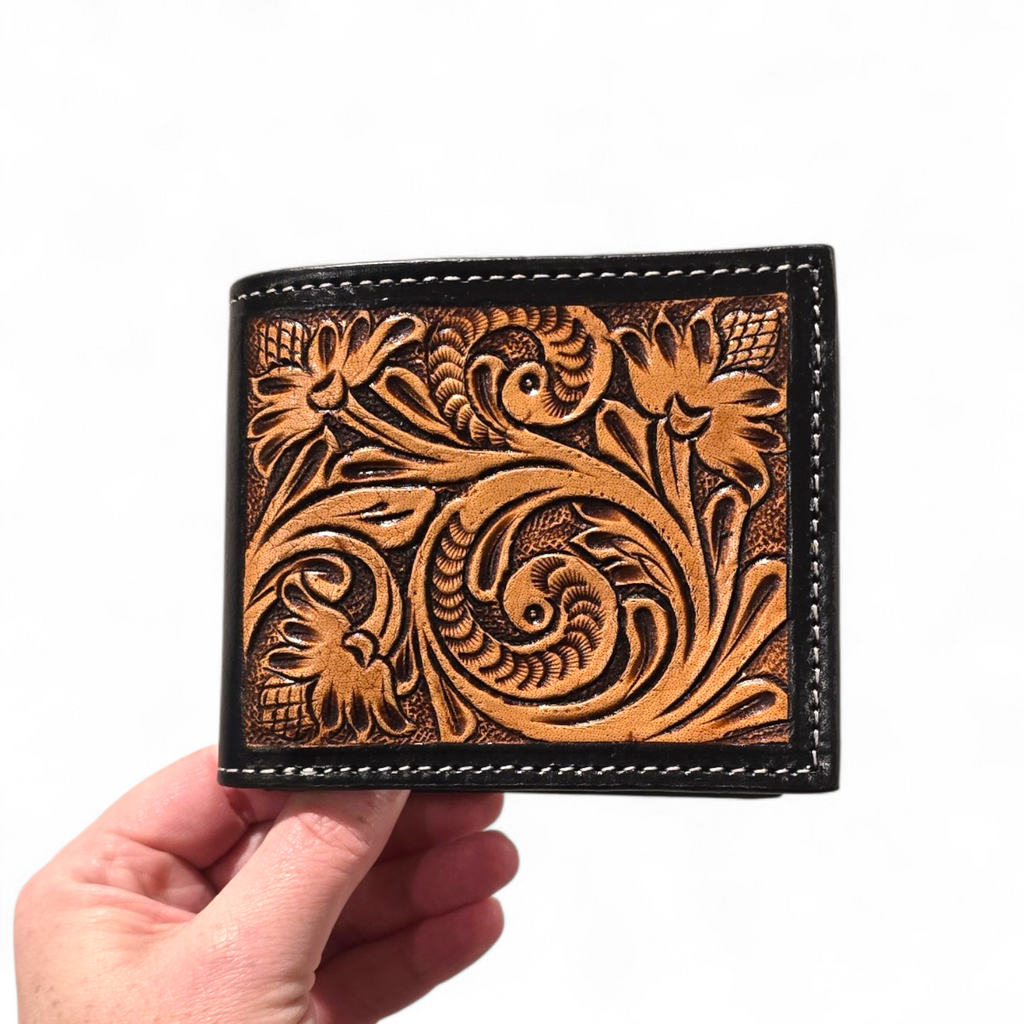 Tooled Leather Wallet (wholesale cost)