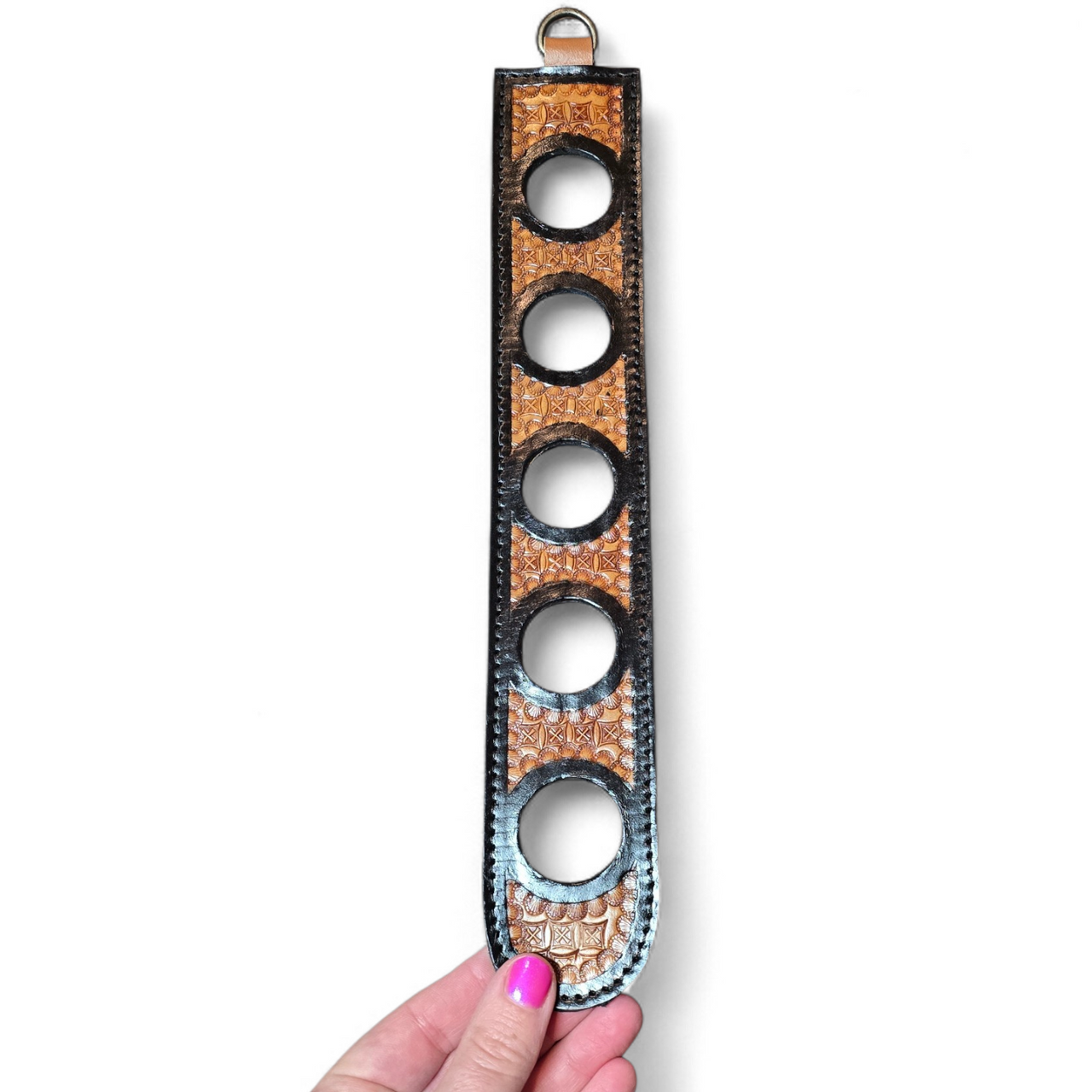 Tooled Leather Scarf/Wild Rag/Twilly Holder