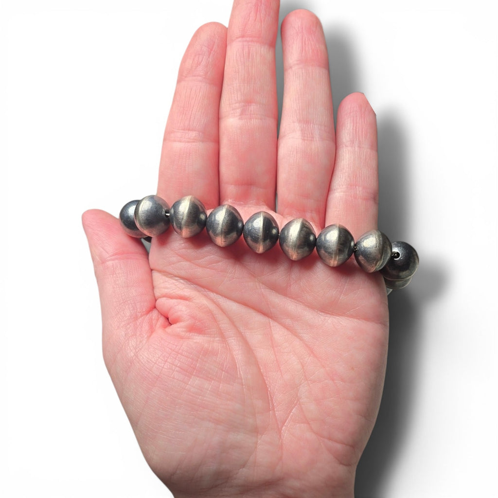Virginia Tso 13mm Handmade Navajo Pearl Bracelet 9 inches