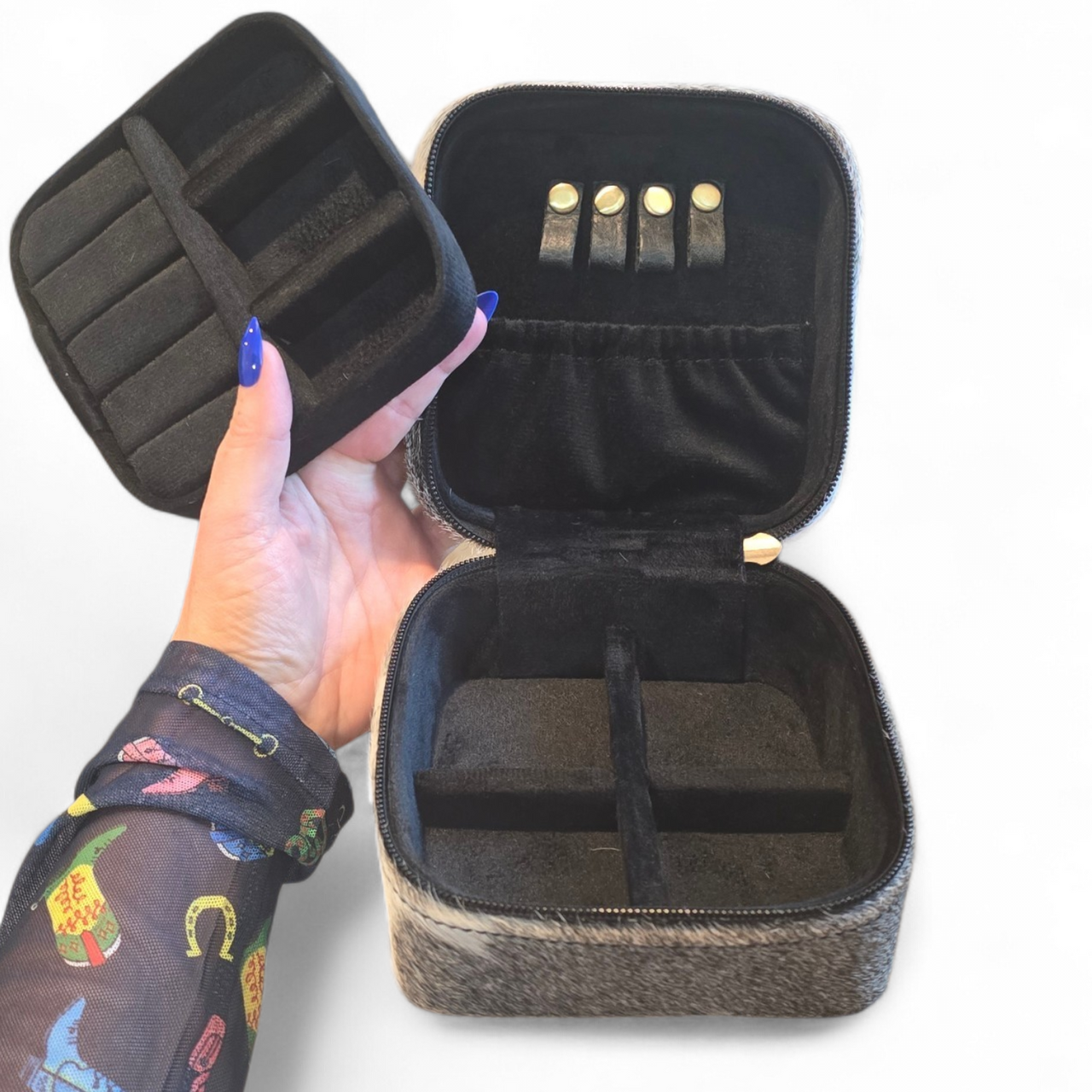 Leather & Hide Small Jewelry Box