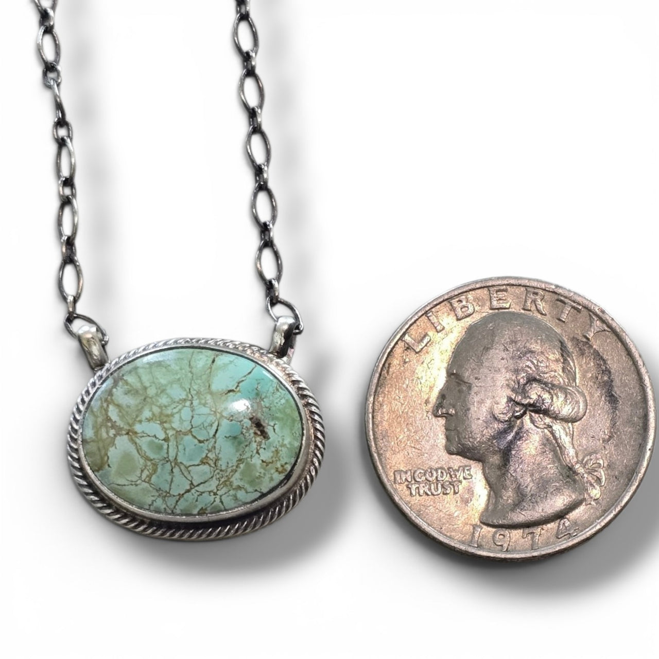 Arthur Bruggeman Royston Turquoise & Sterling Necklace