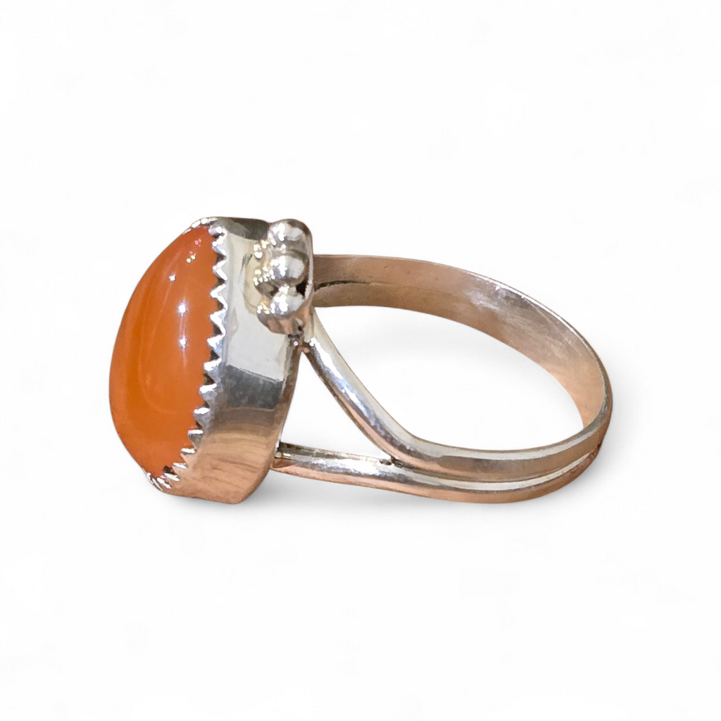 Carnelian & Sterling Ring Size 7.75 (wholesale cost)