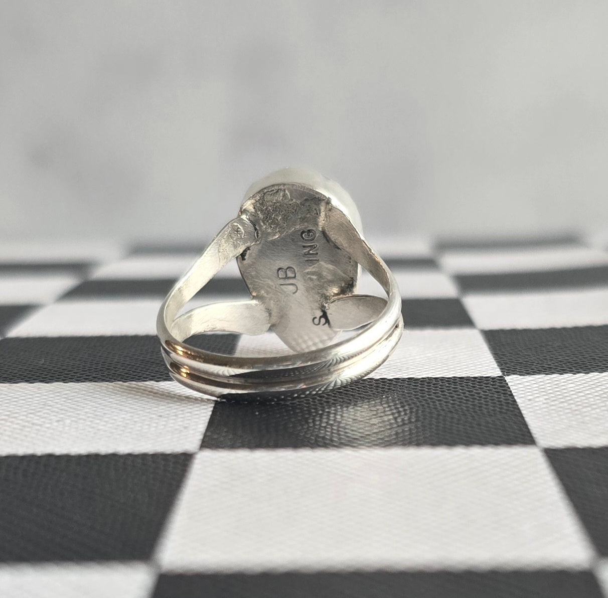 Kunzite and Sterling Ring Size 9