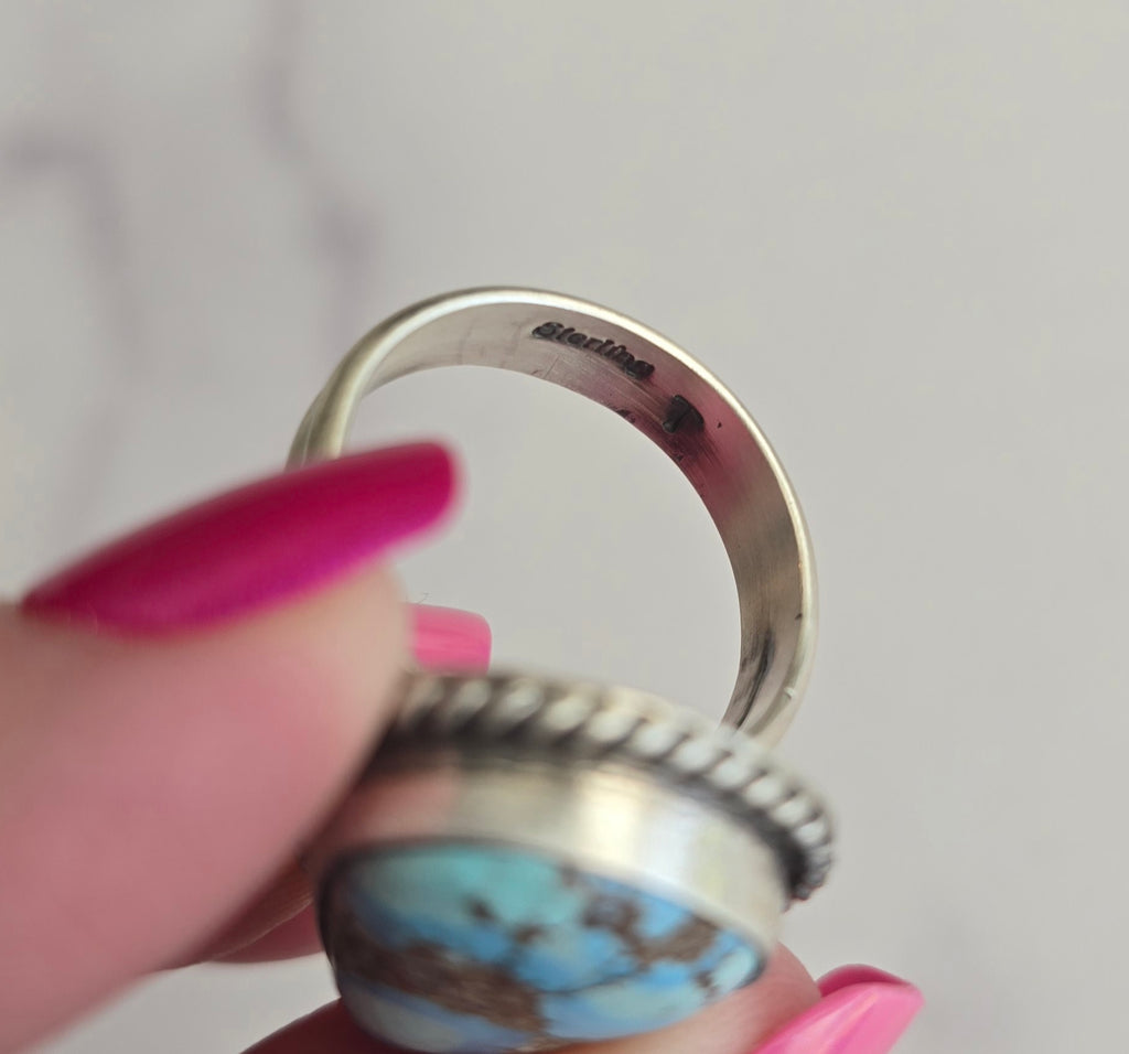 Golden Hills Turquoise and Sterling Adjustable