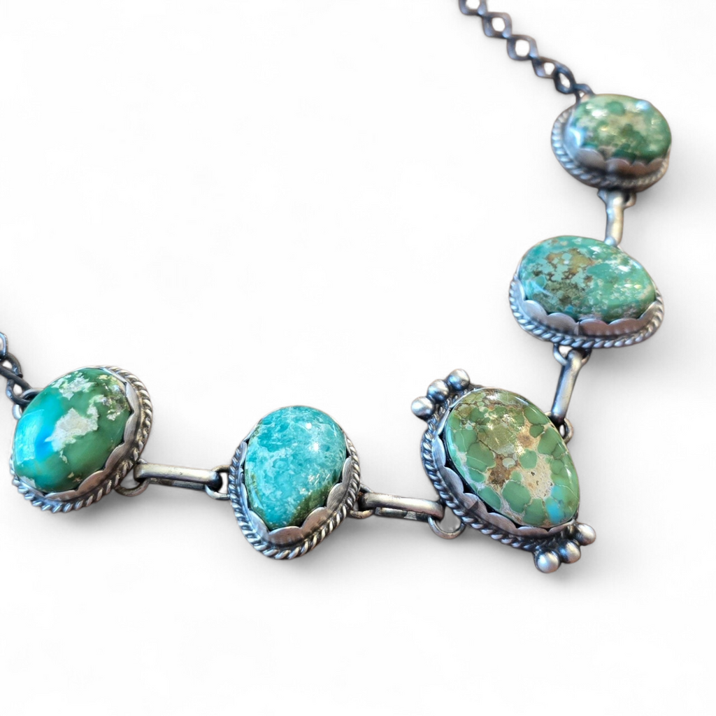 LeTricia Largo Emerald Valley Turquoise & Sterling Choker