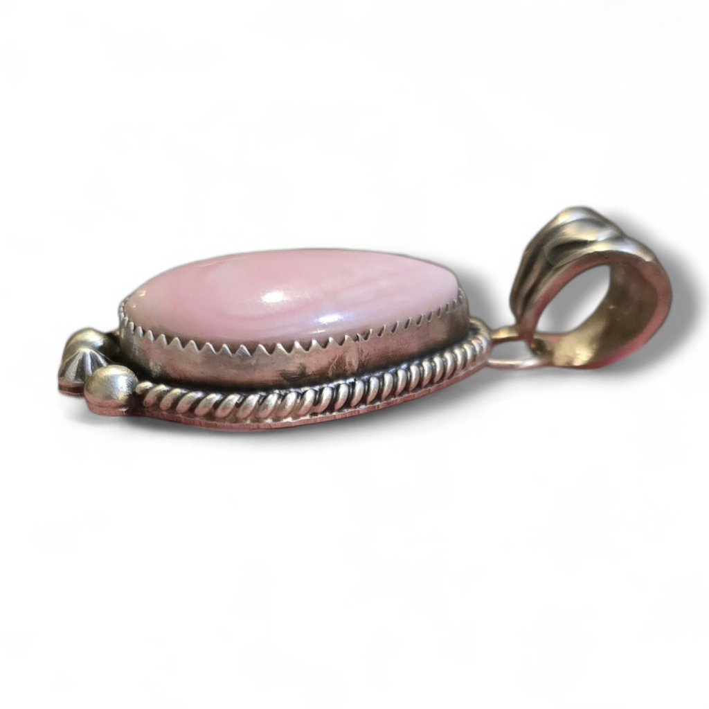 Jimson Belin Pink Conch & Sterling Pendant