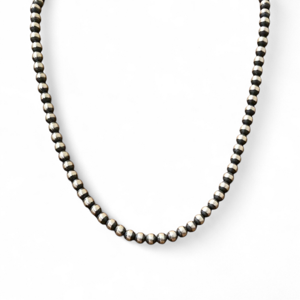 5mm Sterling Pearl Necklace 18 inch