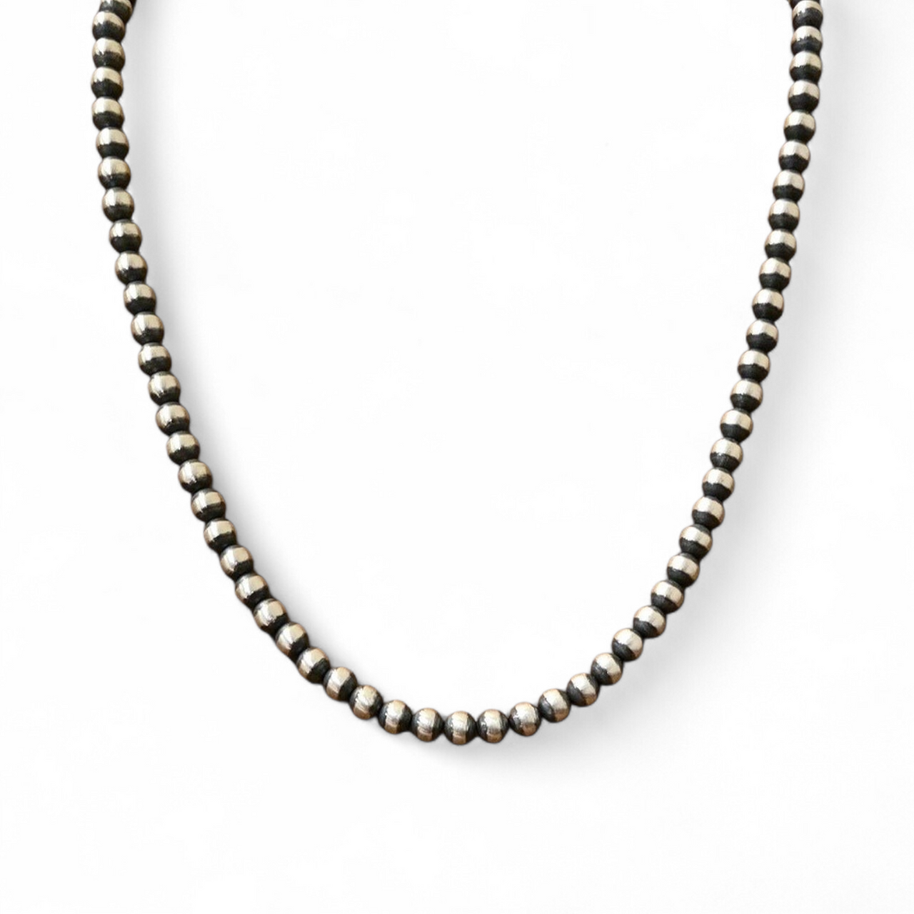 5mm Sterling Pearl Necklace 18 inch