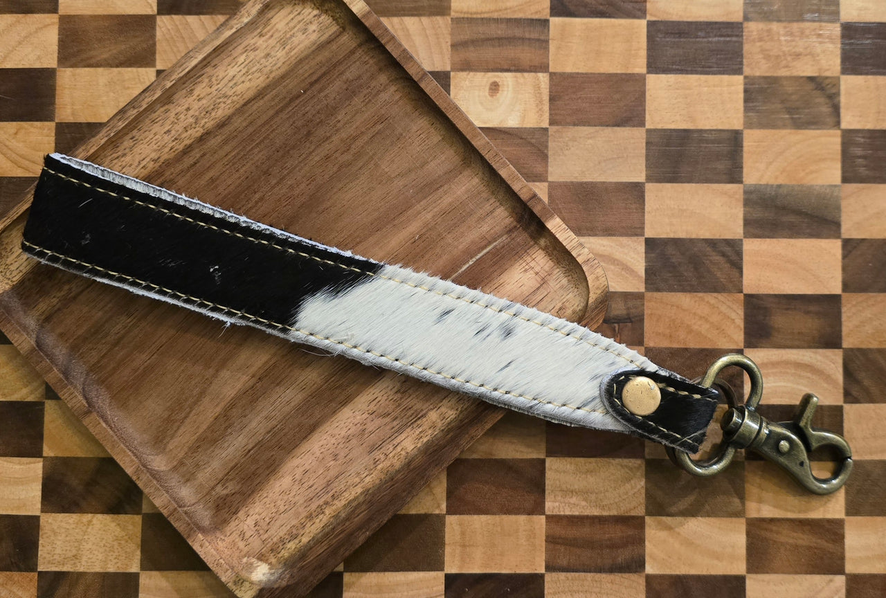 (Clearance) Myra Hair-on Hide Reversible Key Fob