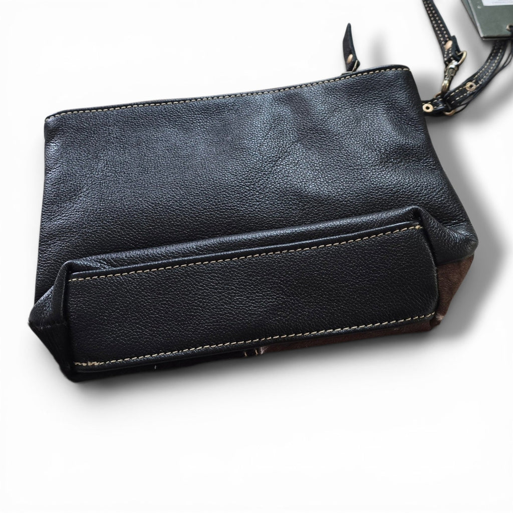 Leather & Hide Patchwork Clutch