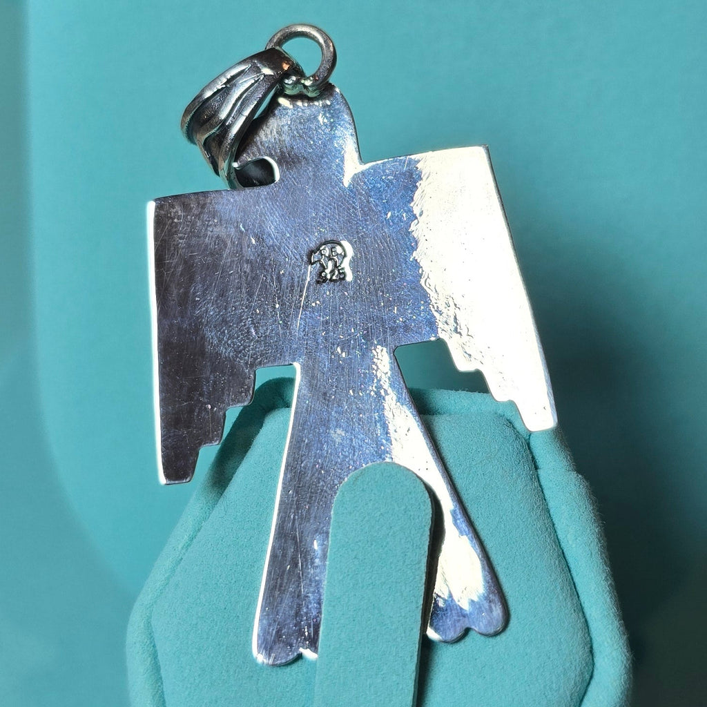 Brandon Belin Sterling & Turquoise Square Pendant