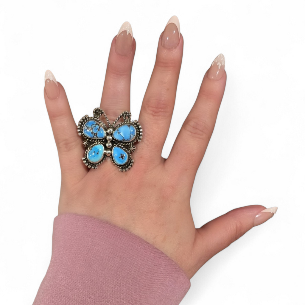 Golden Hills & Sterling Butterfly Ring