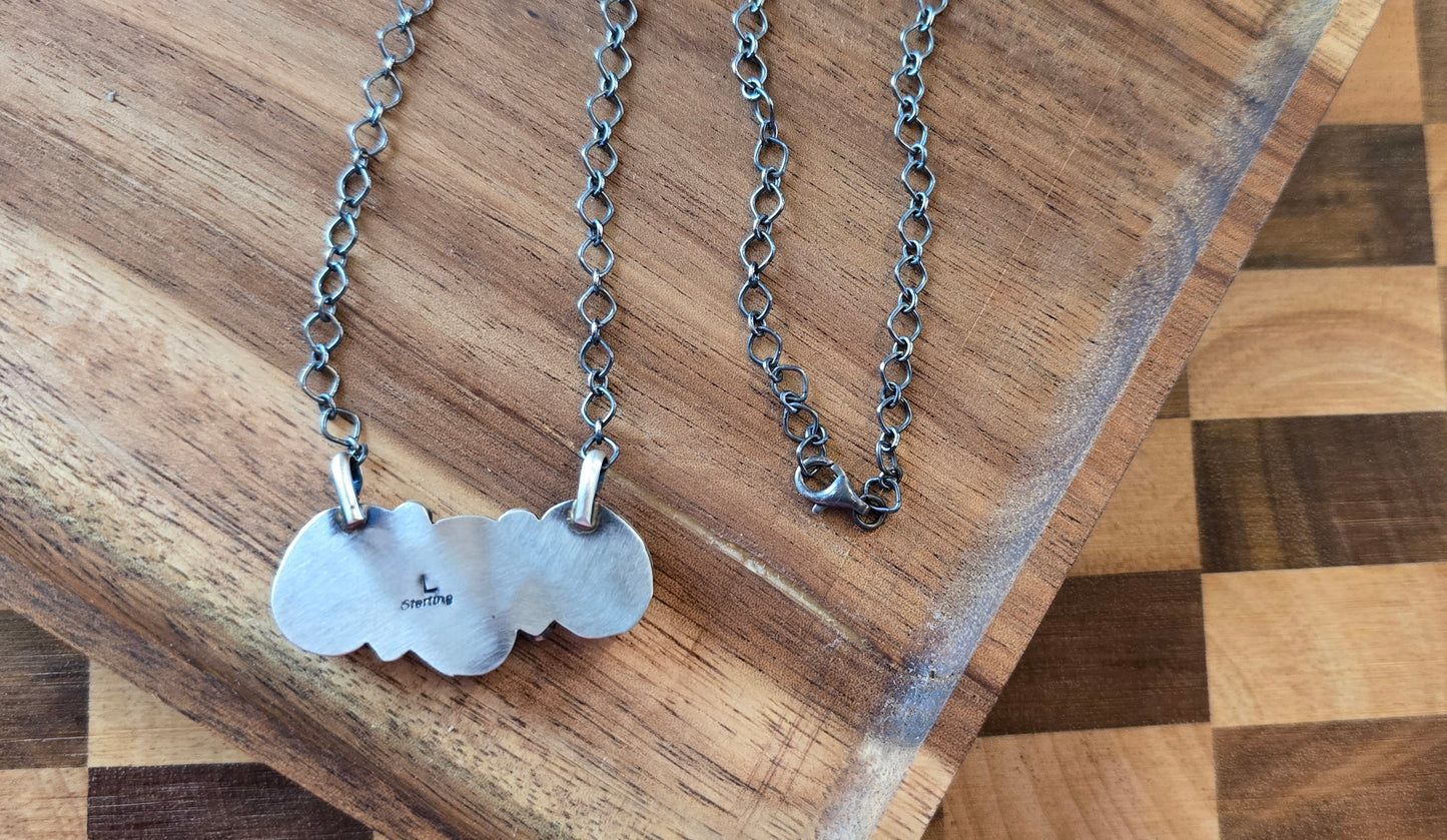 Black Jack and Sterling Necklace