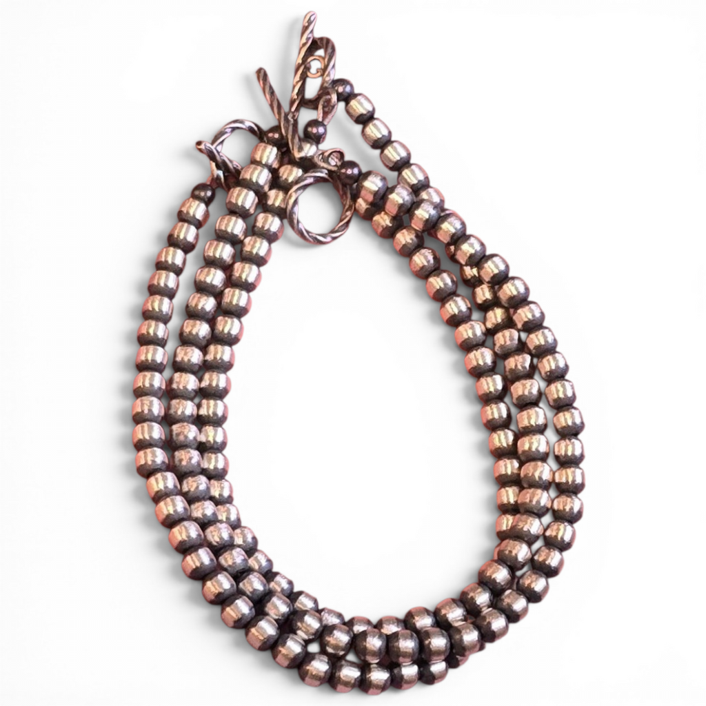 4mm Sterling Pearl Bracelet 7.5 inches (toggle clasp)